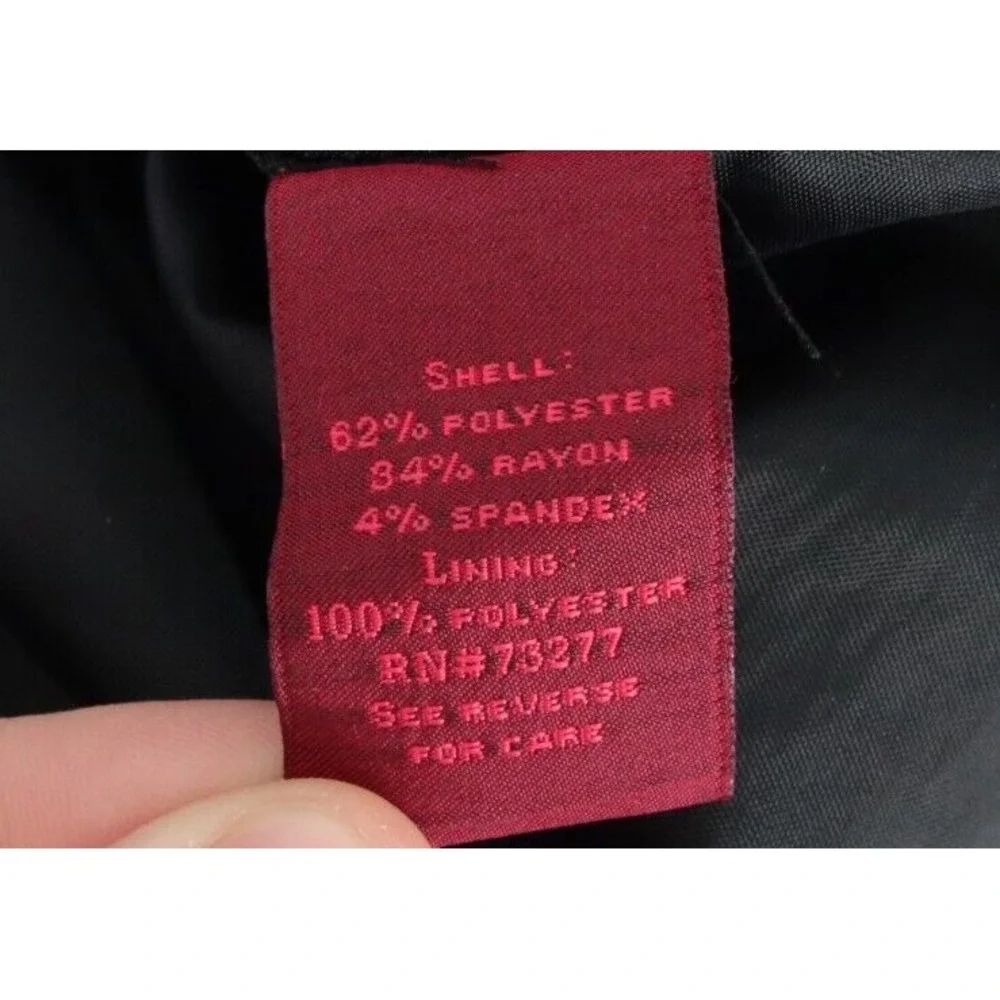 212 Collection Lined Skirt Short Straight Womens Size 18‎ Black Polyester Blend